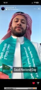 Neymar Esquisse Les Pas De Danse En Arabie Saoudite À L&Rsquo;Occasion De La Fête Nationale(Vidéo)