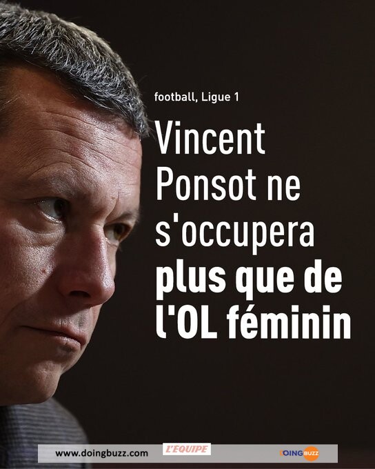 Vincent Ponsot Vient De Prendre La Tête De L'Équipe Féminine De L'Ol !