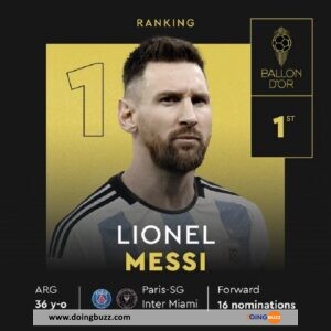 Ballon D’or 2023 : Lionel Messi Remporte Le 8Ème Ballon D&Rsquo;Or De Sa Carrière ! (Photos)