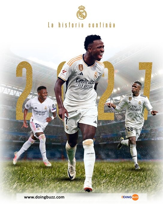 Vinicius Prolonge Au Real Madrid Jusqu'En 2027 !