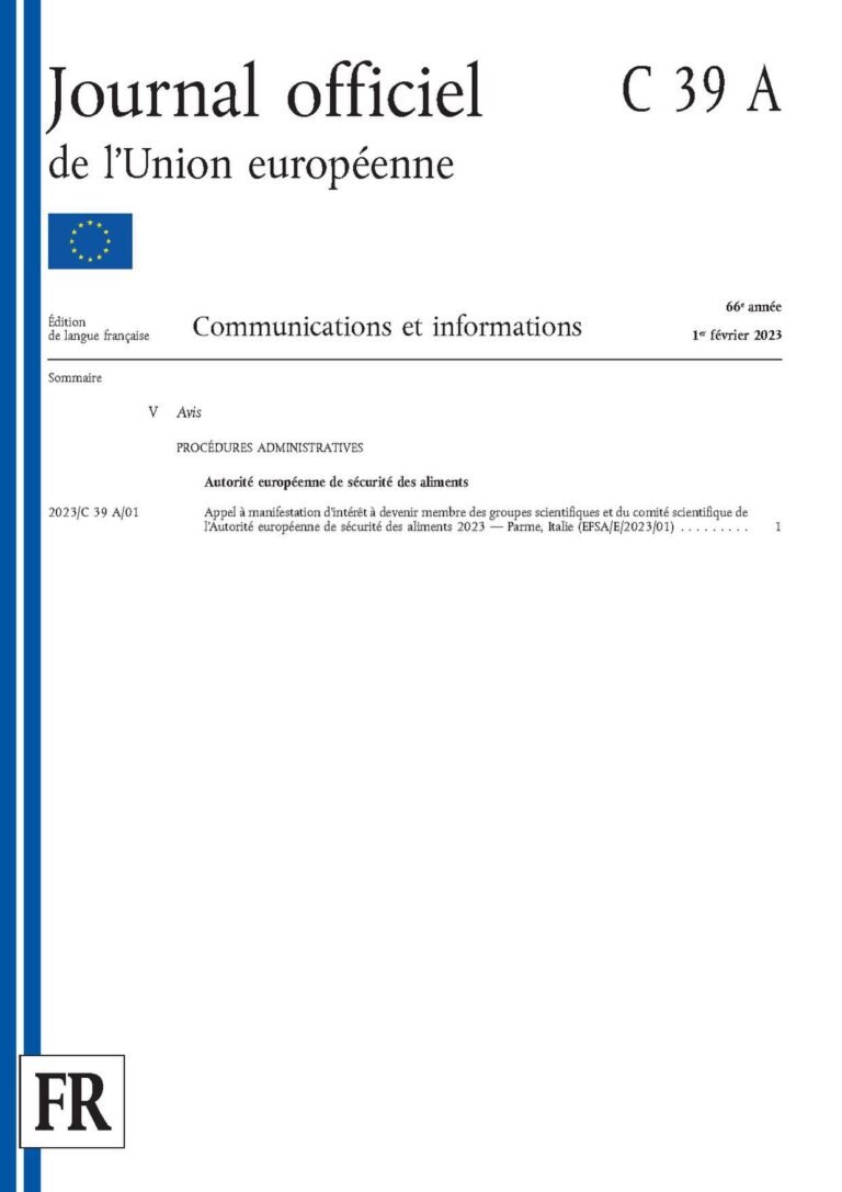 APPEL A CANDIDATURE POUR LE RECRUTEMENT D’UN EXPERT SECURITE ALIMENTAIRE, NUTRITION ET HYGIENE