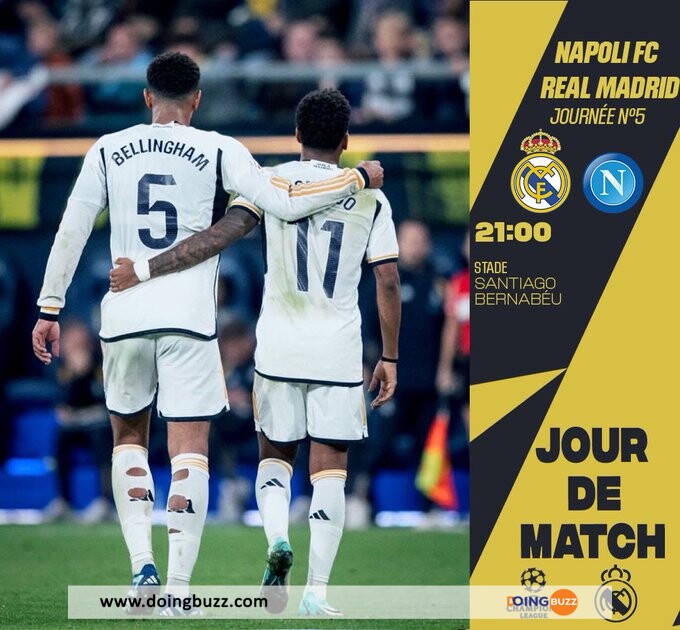 Real Madrid - Naples : Découvrez Tous Les Détails Pour Pouvoir Regarder L'Affrontement !