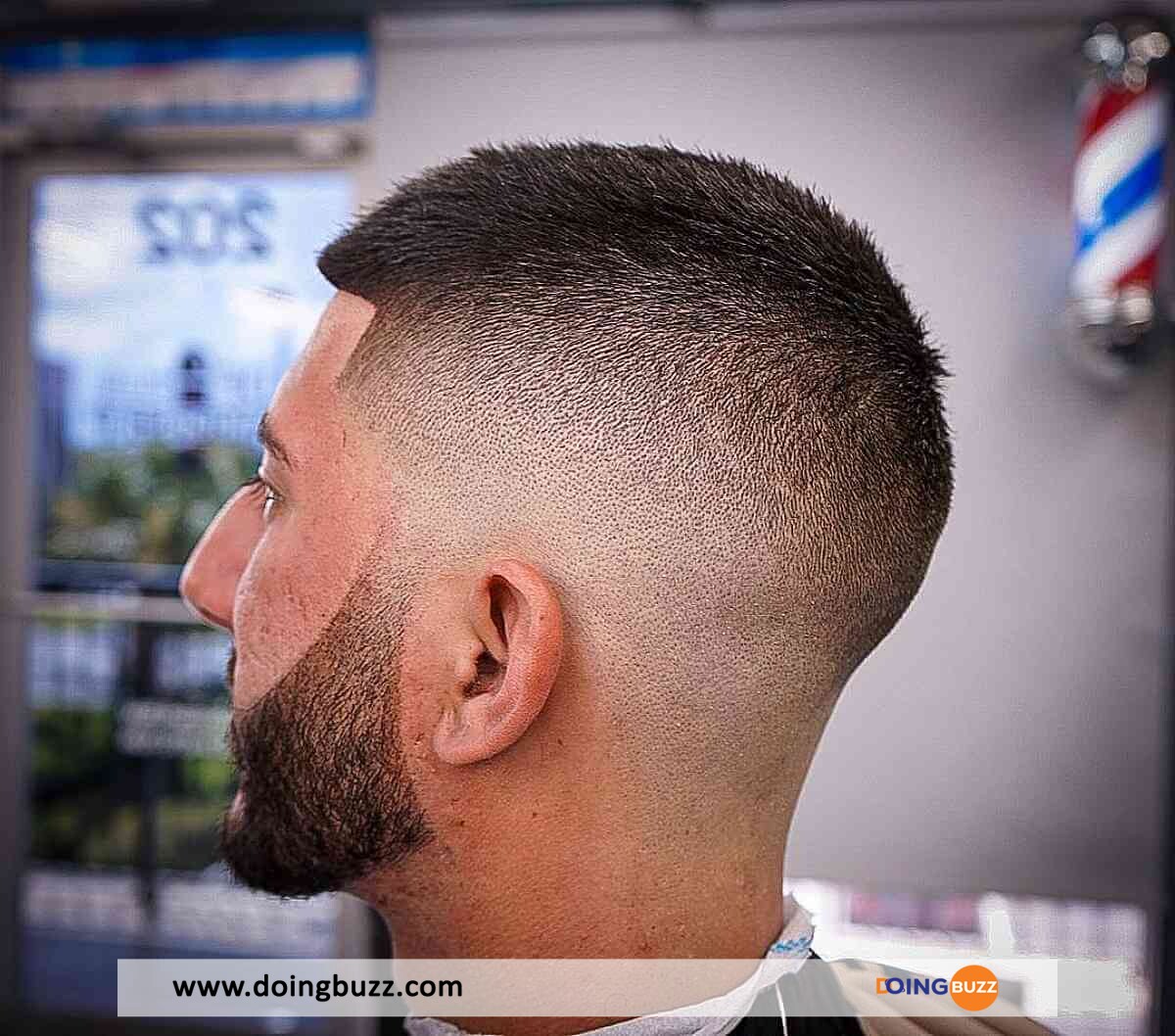 Cool Short Tapered Hair With A Beard