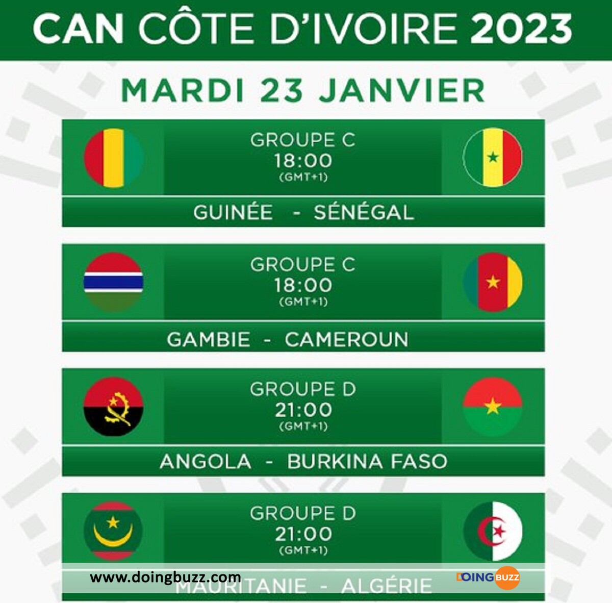 🔴 CAN 2023 Les Matchs Décisifs De Ce Jour Mardi 23 Janvier 2024