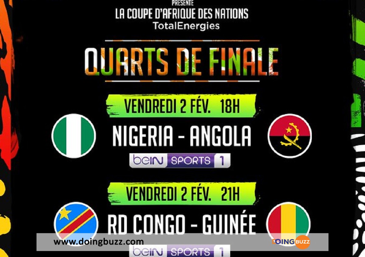 Can 2023 : L'Heure Et La Chaine De Diffusion Du Match Nigeria - Angola !