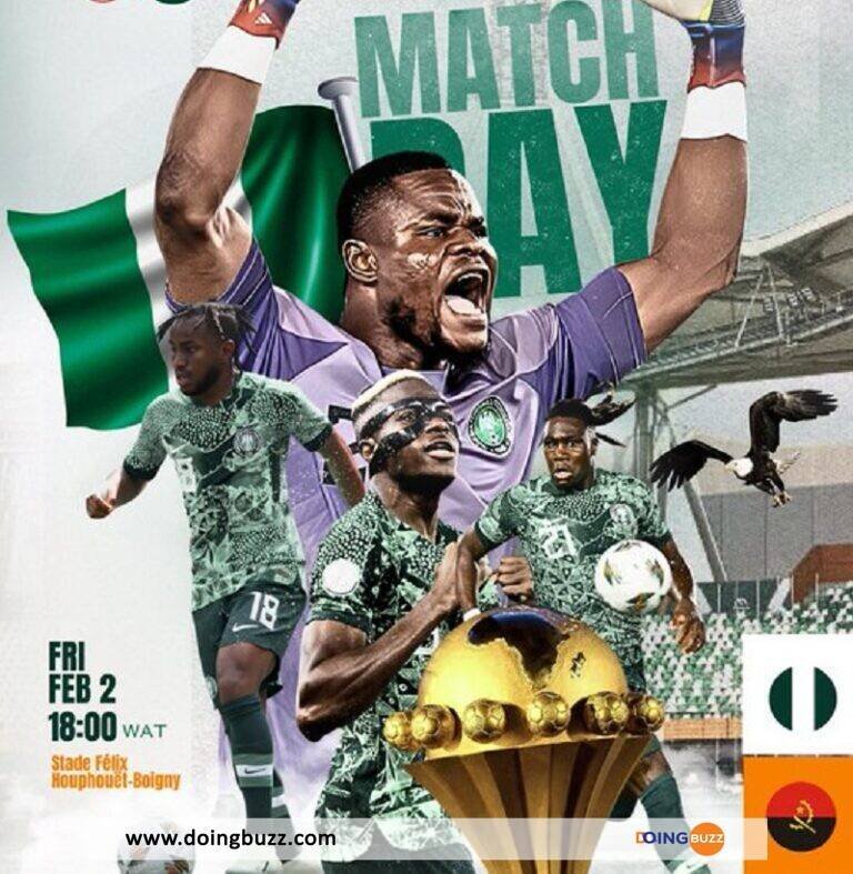 CAN 2023 : L&rsquo;heure et la chaine de diffusion du match Nigeria – Angola !