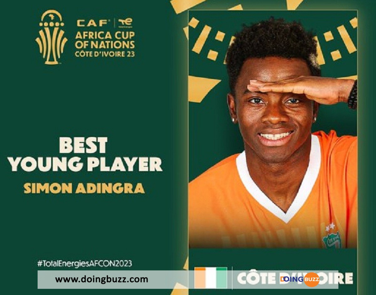 CAN 2023 : Simon Adingra a été élu l’Homme du Match, son message touchant !