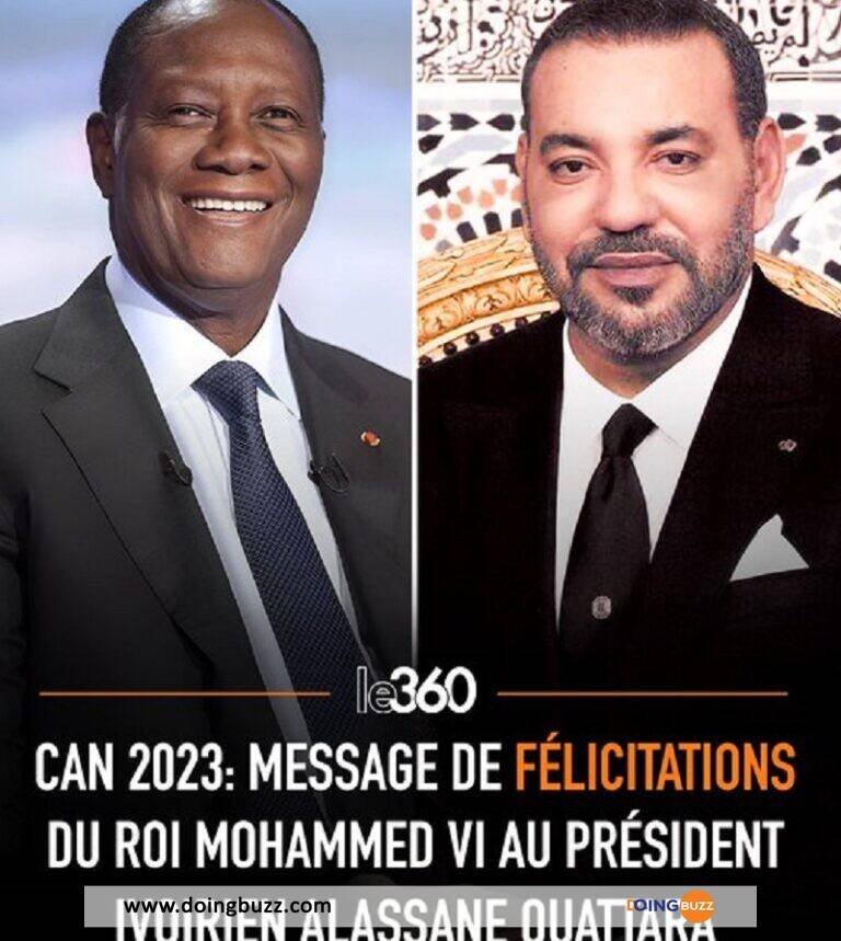 CAN 2023 : Le roi du Maroc a transmis un message au président Alassane Ouattara