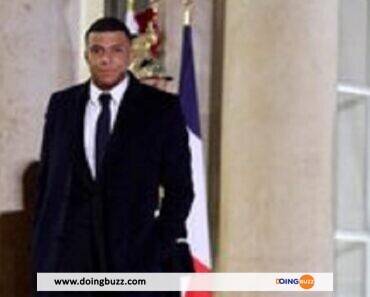 Kylian Mbappé est arrivé à l’Élysée pour le dîner avec le Président Emmanuel Macron (photos)