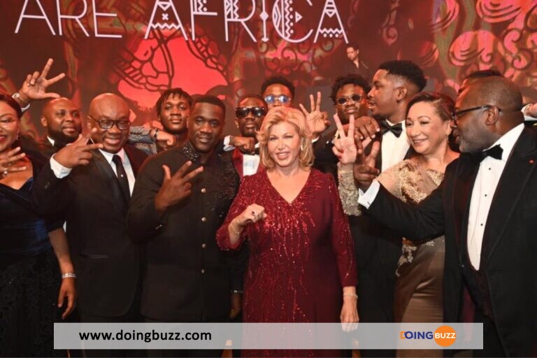 Dominique Ouattara La Premiere Dame En Mode Coup Du Marteau Avec Dadju La Video Fait Le Buzz 768X512 1