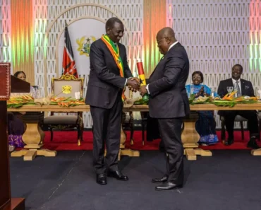 Le Président Kenyan William Ruto Reçoit Le Prix Le Plus Prestigieux Du Ghana