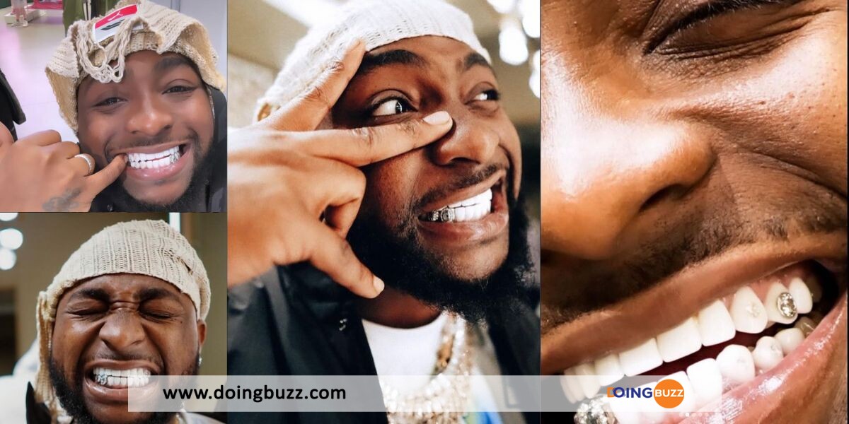 Davido Leaves Many In A Freezing State As He Shows Off Diamonds Worth N47M On His Teeth Photos