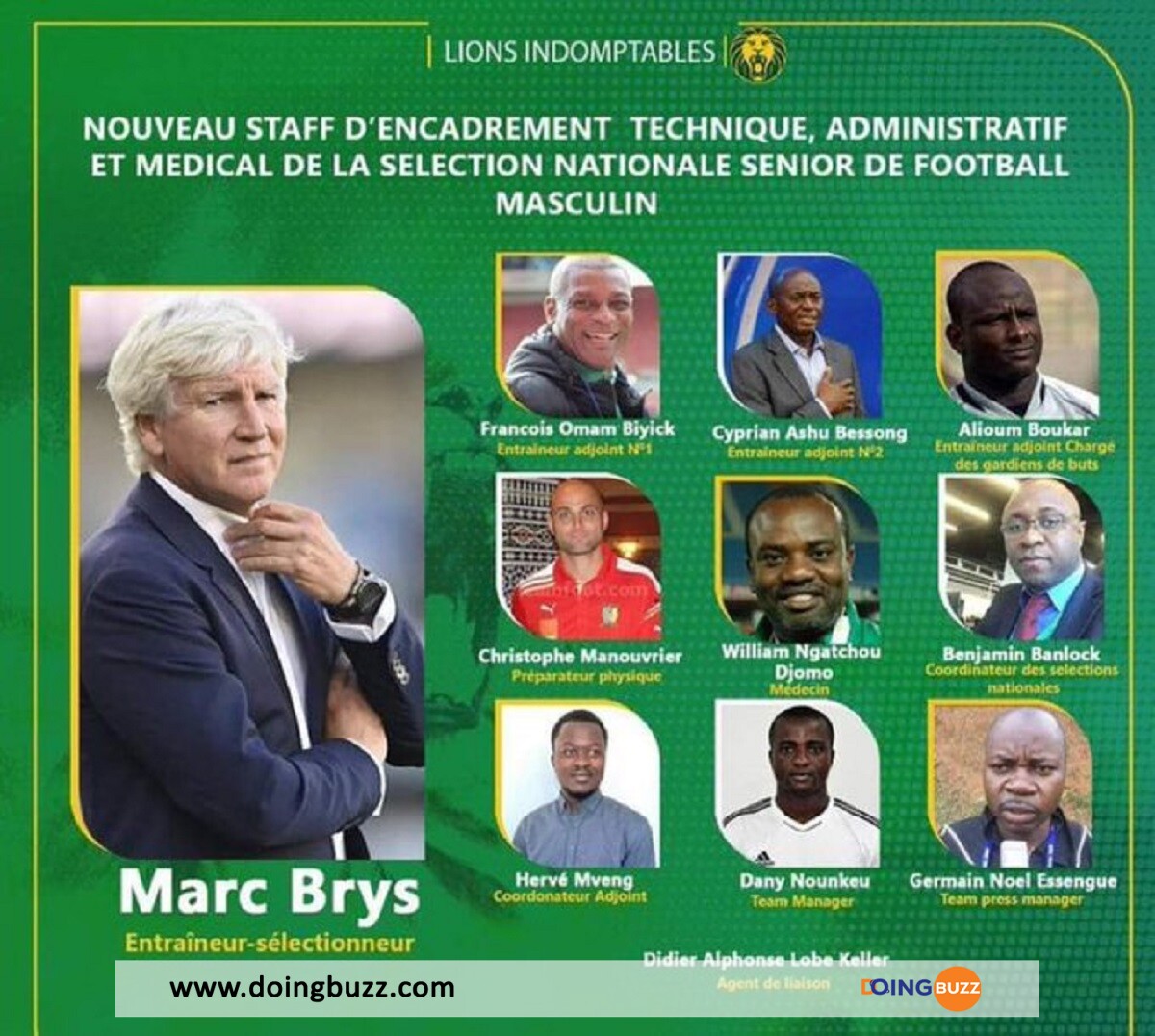 Marc Brys : Le Nouveau Sélectionneur Du Cameroun A Lâché Ses Premiers Mots !