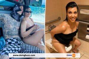 Une Photo Embarrassante De Kourtney Kardashian Assise Sur Les Toilettes A Fuité