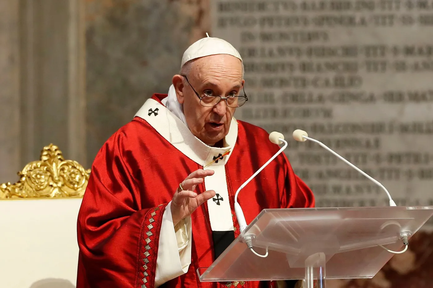Pape Francois Messe Pentecote 2020 0