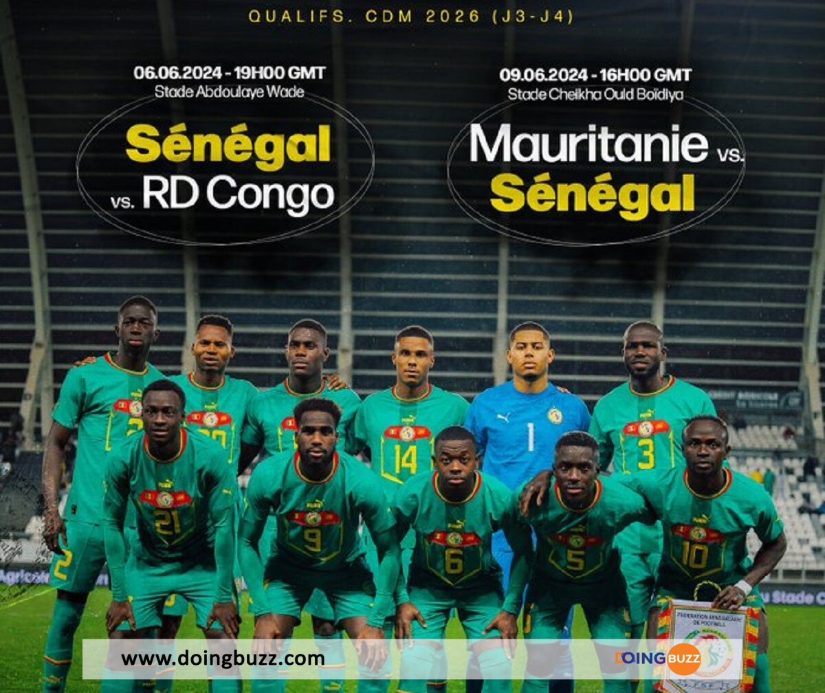Élim / Coupe Du Monde 2026 : Le Sénégal A Rendu Public Les Dates De Ses Matchs !