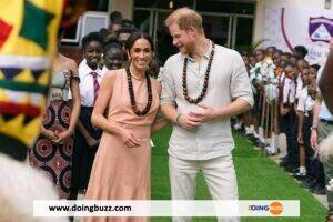 Le Prince Harry Et Meghan Markle Sont Arrivés Au Nigeria