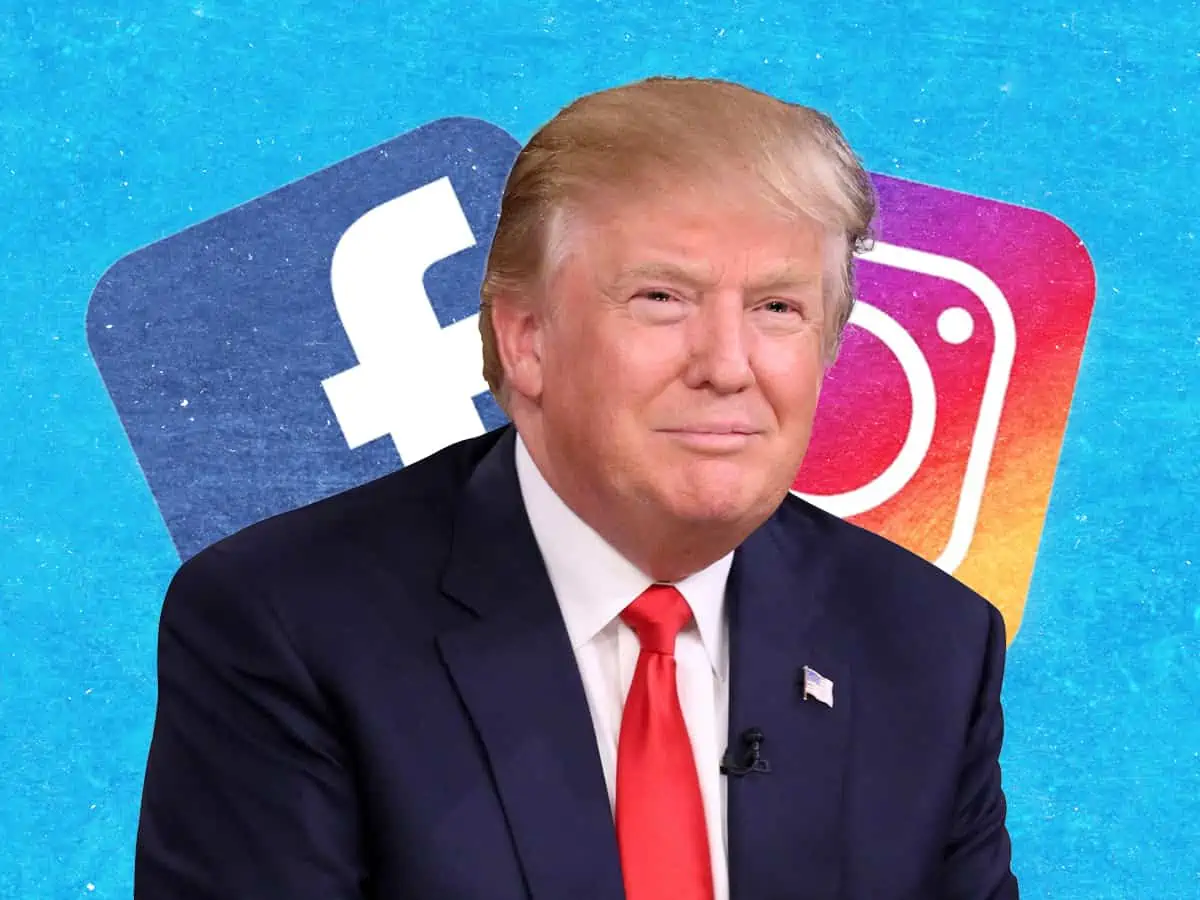 Donald Trump,Comptes Facebook Et Instagram