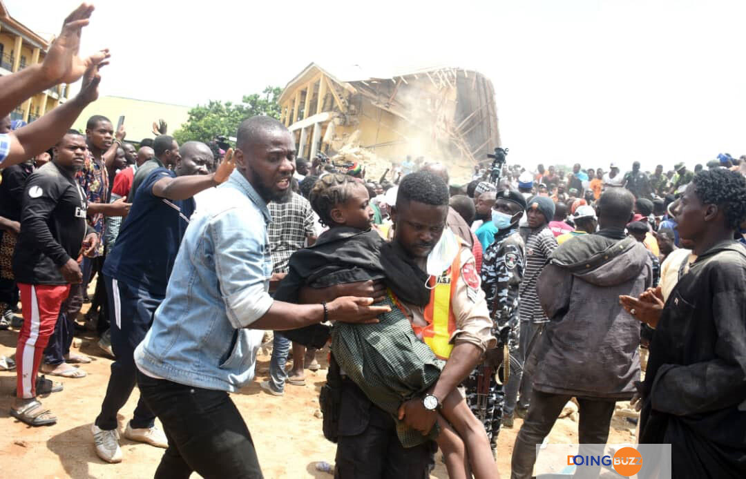 Pic 9 Collapsed School Building In Jos