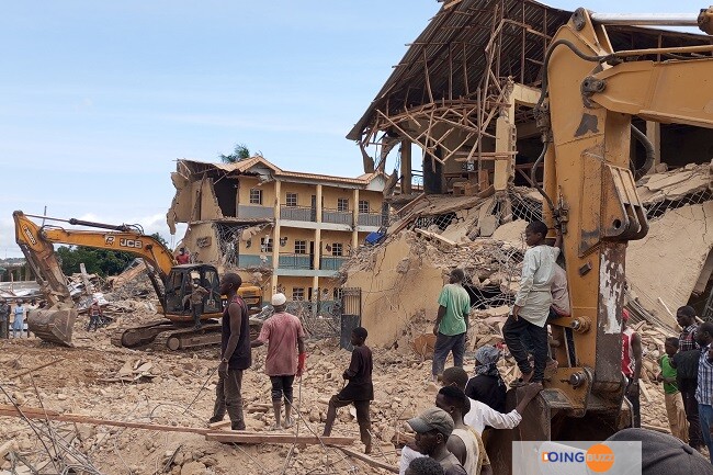 Trapped Students Were Heard Crying For Help Under The Rubble After The Saint Academy School In Jos North District Of Plateau State Highres Nigeriaaccidentschool 1