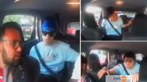 Un Homme Se Bat Pour Sa Vie Après Avoir Été Poignardé Par Des Voyous Dans Un Taxi (Video)