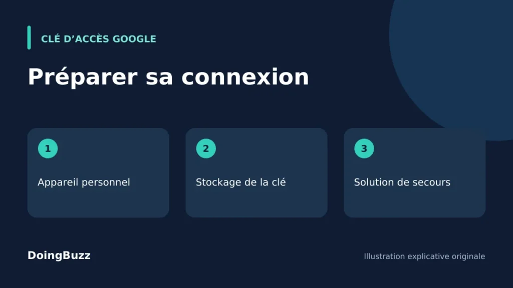 Clé d’accès Google : l’activer et garder une solution de secours