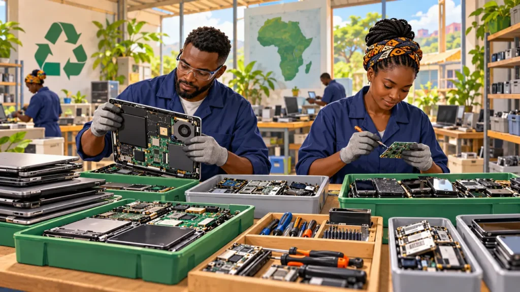 Déchets électroniques : neuf pays africains dans le programme GEM